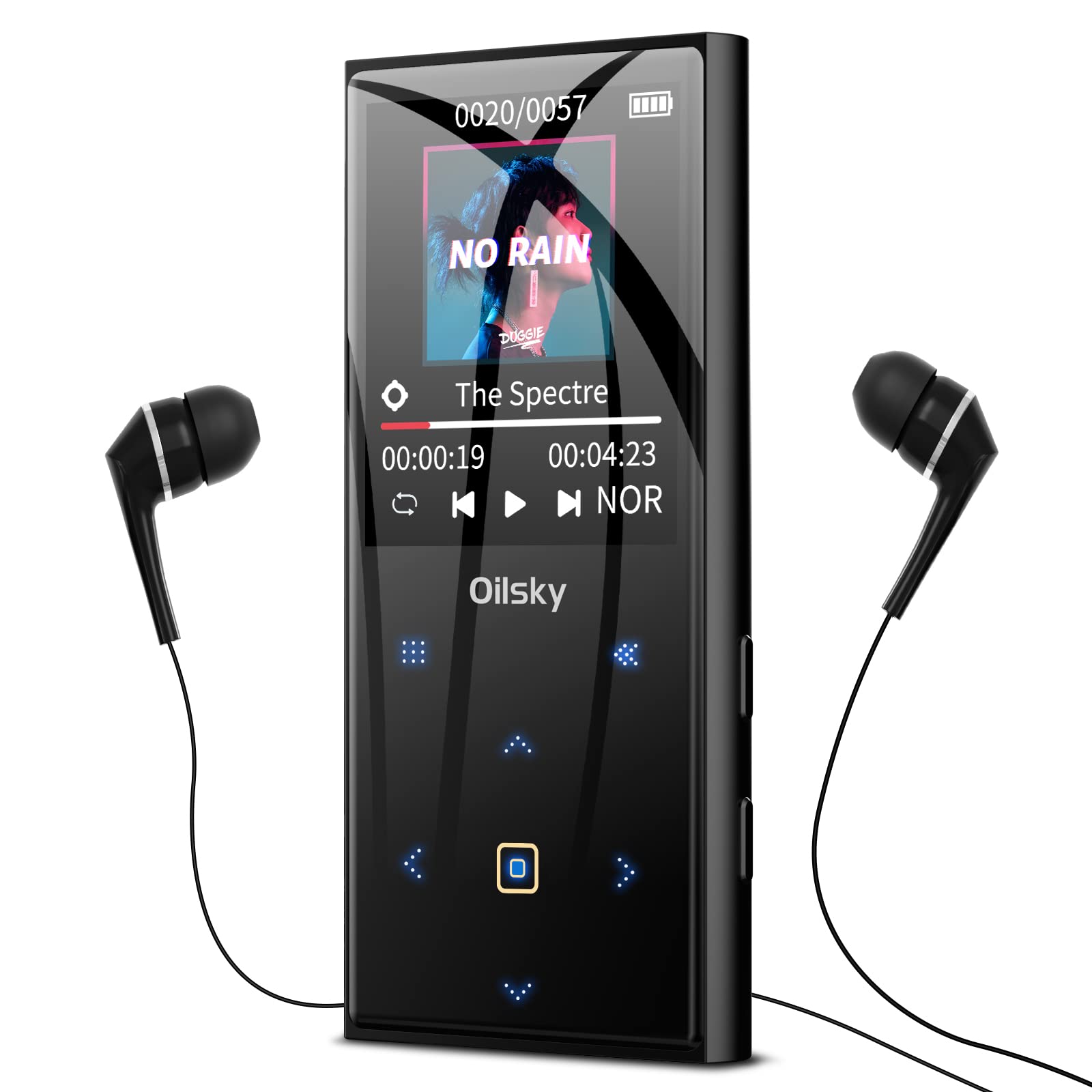 Mp3 Player, Oilsky 32Gb Music Player With Bluetooth 5.0, Lightweight Portable Lossless Mp3 With Fm Radio, Built In Speaker, Touc